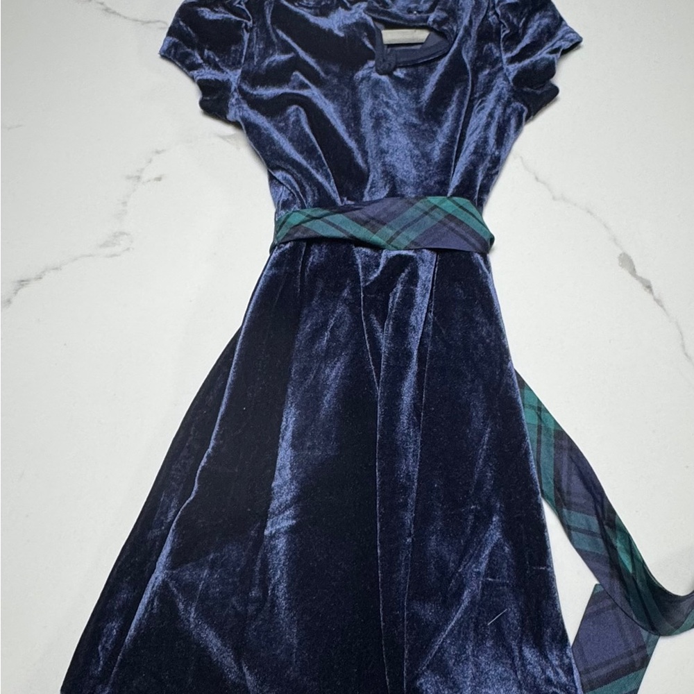 Polo by Ralph Lauren Navy Velvet Dress
